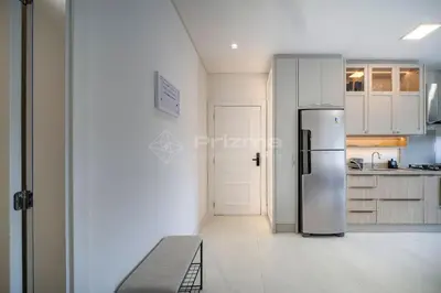 A cozinha ou kitchenette de Lindo Apartamento Condomínio com Piscina