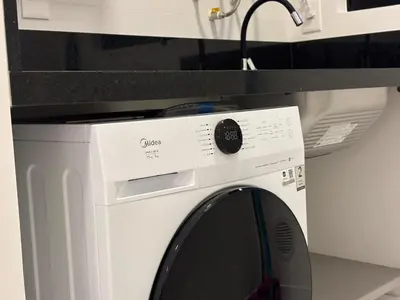 A cozinha ou kitchenette de Vista Mar, Apto Novo c/ Garagem e Churrasqueira