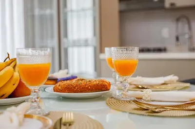 Refeições na casa de férias ou nas proximidades