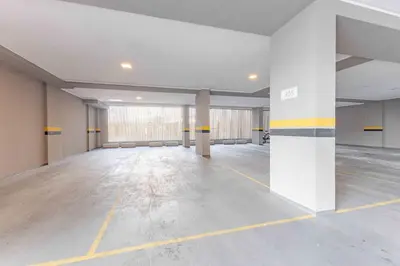 A planta de Belíssimo Apto a 120 metros do Mar com Piscina