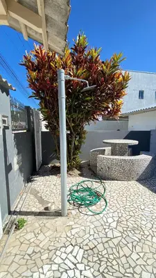 A planta de Casa 200 metros do mar com churrasqueira
