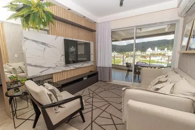 Uma área de estar em Departamento Premium Bombas Brasil