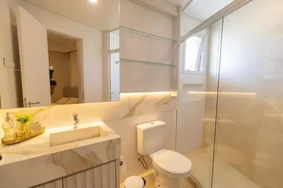 Uma casa de banho em Departamento Premium Bombas Brasil