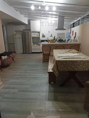 A cozinha ou kitchenette de AP Edif california em Itapema 1 quadra do mar