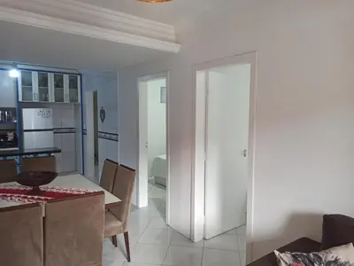 A cozinha ou kitchenette de A poucos passos do mar, Casa em Ganchos de Fora