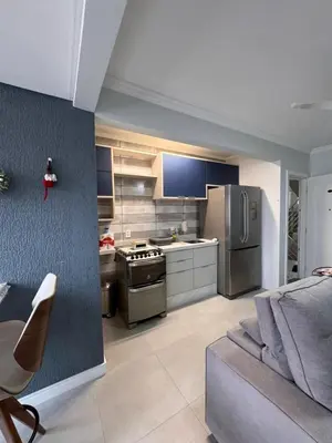 A cozinha ou kitchenette de Apartamento Centro de Bombinhas