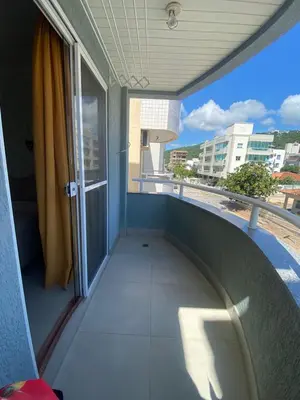 Uma varanda ou terraço em Apartamento Centro de Bombinhas