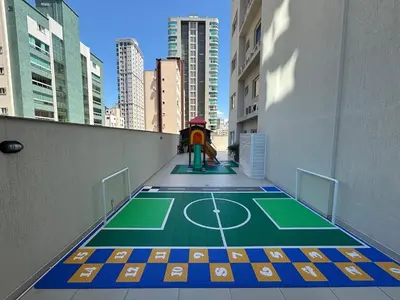 A planta de 4 Suítes • Playground Privativo • Churrasqueira