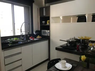 A cozinha ou kitchenette de Edifício Vila Real