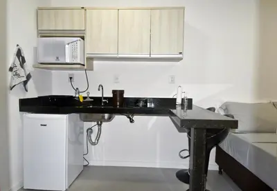 A cozinha ou kitchenette de Studios Bombinhas