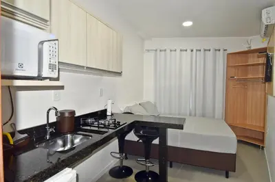 A cozinha ou kitchenette de Studios Bombinhas