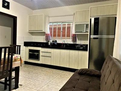 A cozinha ou kitchenette de Casa Bombinhas