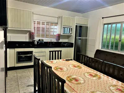 A cozinha ou kitchenette de Casa Bombinhas