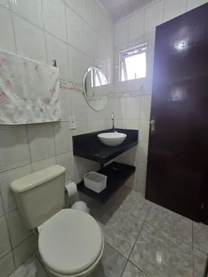 Uma casa de banho em Casa Bombinhas