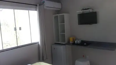 A cozinha ou kitchenette de Pousada Camping Bombinhas