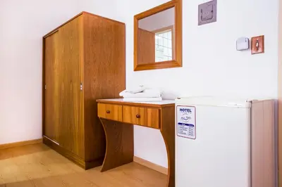 A cozinha ou kitchenette de Hotel Itapema Meia Praia