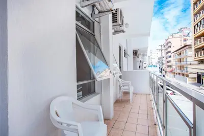 Uma varanda ou terraço em Hotel Itapema Meia Praia