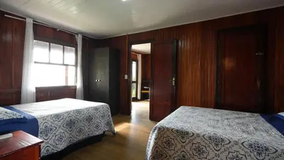 Uma cama ou camas num quarto em Casas Praia da Lagoinha - Mestre Naro