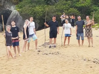 Os clientes hospedados em Vila Alegria