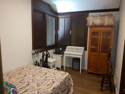 Uma cama ou camas num quarto em Casa Luxo