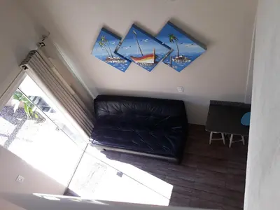 Uma área de estar em Casa do Nei