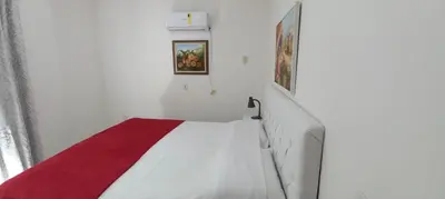 A planta de Apto. 2 quartos em Bombinhas (60 m da praia)