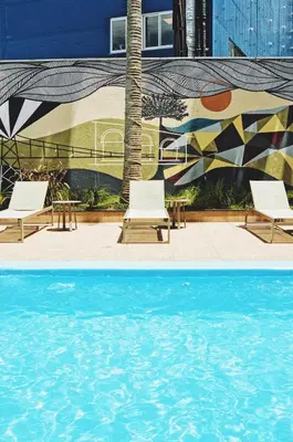 A piscina em ou perto de Santa Inn Hotel
