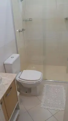 Uma casa de banho em Aconchego na praia