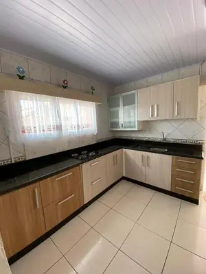 A cozinha ou kitchenette de Casa Veraneio em Zimbros - Bombinhas