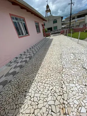 A vizinhança circundante ou próxima da casa de férias
