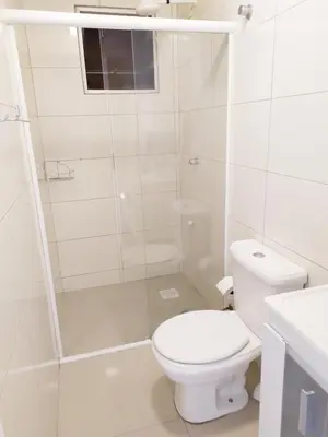 Uma casa de banho em Lindo apartamento Avenida Brasil
