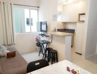 A cozinha ou kitchenette de Lindo apartamento Avenida Brasil