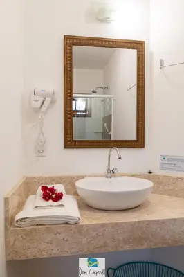 Uma casa de banho em Pousada Dom Capudi