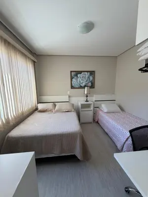 Uma cama ou camas num quarto em 4 ILHAS, 2 SUITES, 2 GARAGENS