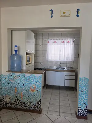 A cozinha ou kitchenette de Resid. Estrela do Mar III