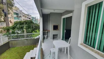 Uma varanda ou terraço em Res. Ilha Bela
