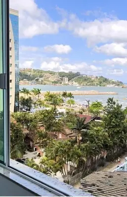 A planta de APARTAMENTO AMPLO - 3 SUÍTES - VISTA DESLUMBRANTE para O MAR NO CENTRO DE ITAPEMA, SC