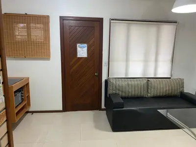 Uma área de estar em Bombinhas Quinta do Mar Complexo A