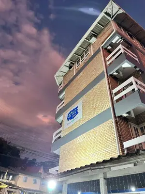 O edifício onde o hotel está situado
