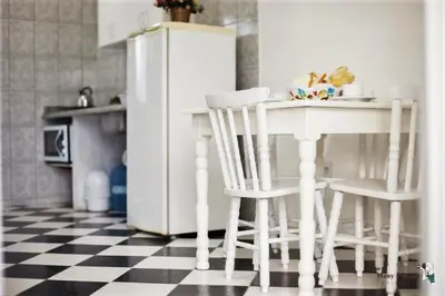 A cozinha ou kitchenette de Di Raffaele Bombinhas