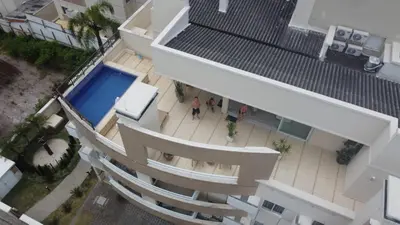 A planta de Mallorca Penthouse - cobertura com piscina privativa e vista pro mar