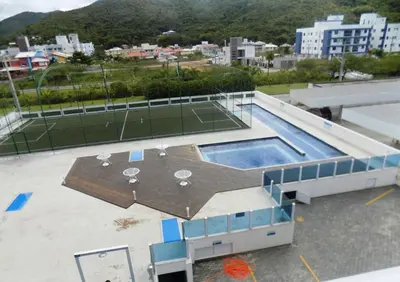 A piscina em ou perto de Temporada Praia de Palmas SC