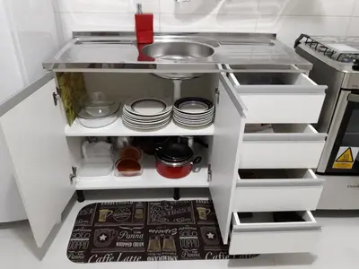 A cozinha ou kitchenette de Residencial Rumo ao Mar - Bombinhas-SC