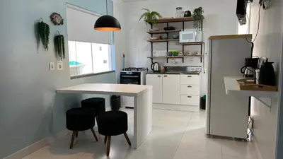 A cozinha ou kitchenette de Residencial Rumo ao Mar - Bombinhas-SC