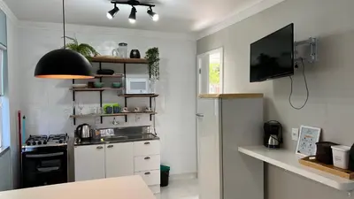 A cozinha ou kitchenette de Residencial Rumo ao Mar - Bombinhas-SC