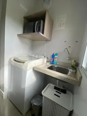 A cozinha ou kitchenette de Apto Novinho na Praia de Palmas