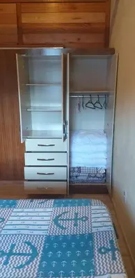 Uma cama ou camas num quarto em Casa do Jefferson