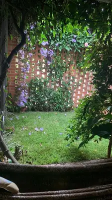 Um jardim no exterior de Villa Di Loire