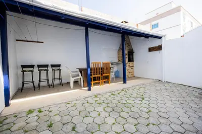 Um pátio ou outra área exterior em Bela e Aconchegante