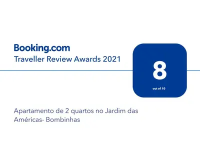 A planta de Apartamento de 2 quartos no Jardim das Américas- Bombinhas